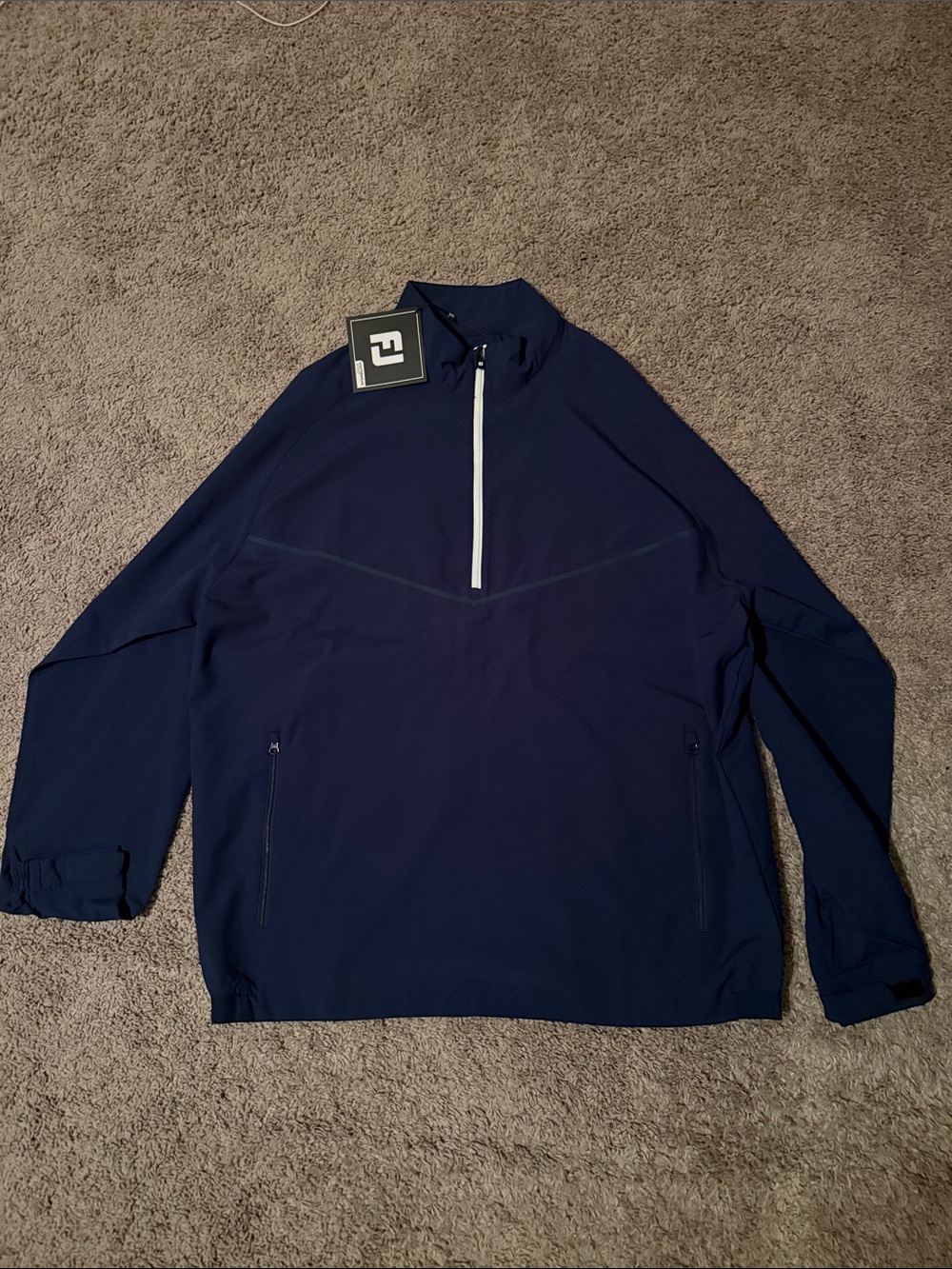 FootJoy Navy Zephyr Wind Shirt